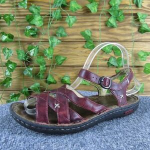 KEEN Women Hybridlife Karlie Strappy Burgundy Leather Sz 7.5 Medium  Used 2025